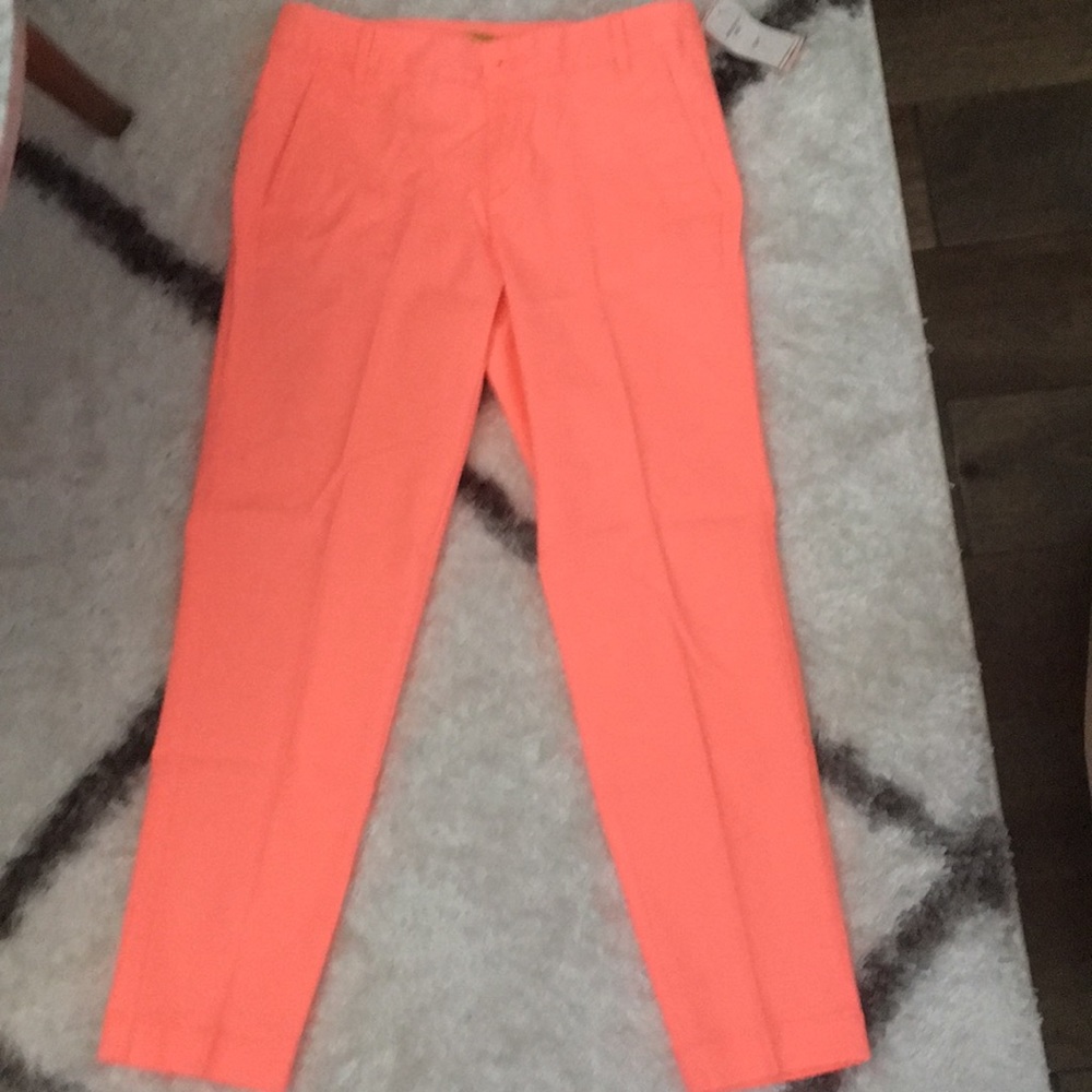 Banana Republic Neon pink ankle pants Size: 00P